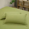 2pcs Pillowcase Decorative Cushion Cover Envelope Style White Gray Khaki Solid Color Home Body Pillow Case 48X74cm 5