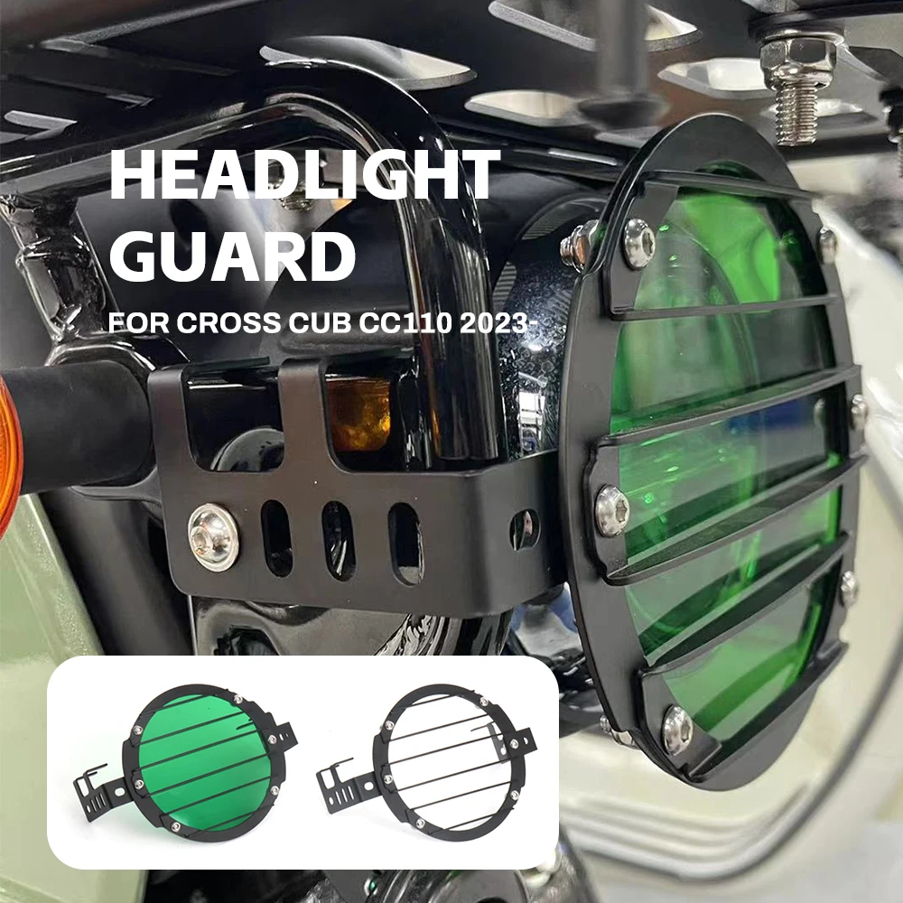 Accessori Moto Per Cross Cub Cc110 Faro Griglia Protezione Faro Copertura Luce Per Honda Cross Cub Cc 110 2023 2024