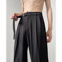 Pantalon droit rétro haut de gamme pour hommes, marque tendance, ample, jambes larges, décontracté, marques de luxe originales 1
