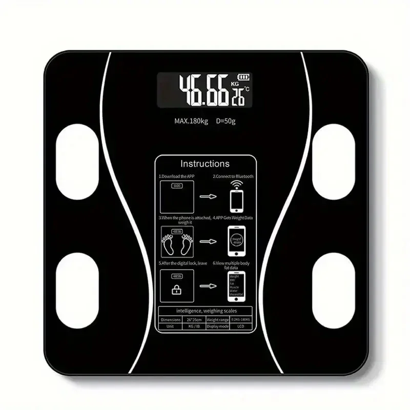 Electronic Scale 1pc Weight Scale Household Small Precise Charging Human Body Household Body Fat Scale