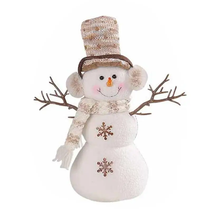 

Snowman Ornament Stuffed Christmas Lovely Stuffed Doll Delicate Santa Snowman Indoor Outdoor Ornaments For Home Parks Party