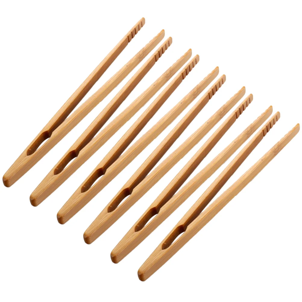 6 Pcs Kids Wood Tongs Wooden Tweezers Tool Fine Motor Skills Toys Children Tweezers Hand Tools Montessori Educational Aids Beads