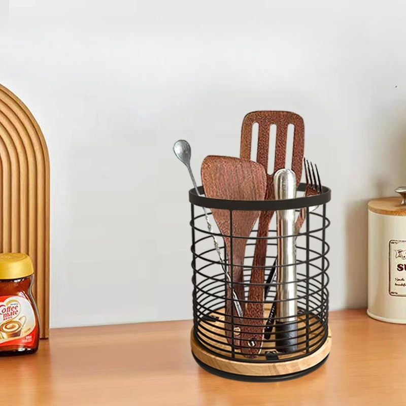 Kitchen storage basket  kitchen utensil storage rack counter table utensil storage basket