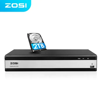 ZOSI 16CH 4-in-1 TVI AHD CVBS CVI 1080P CCTV 비디오 오디오 레코더, 마더보드 DVR, 비디오 감시 시스템 DVR 키트