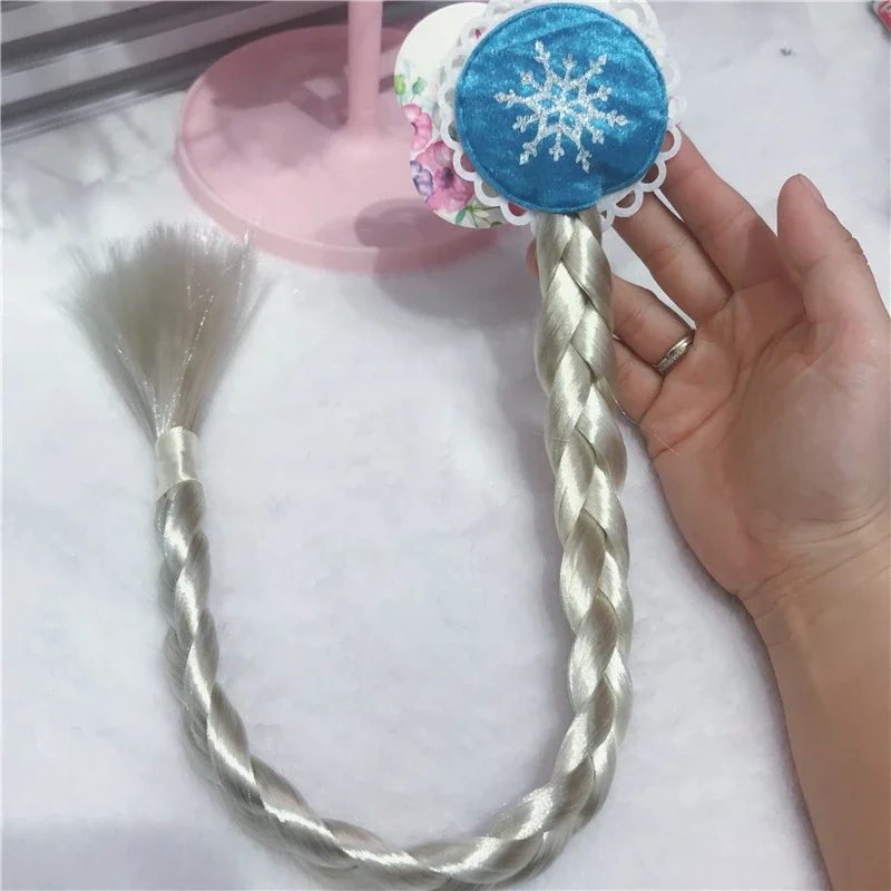 Elsa Princess Children's Toys Birthday Gift Party Crown Frozen 2 Baby Magic Stick Headband Cosplay Sofia Girls Hair Accessories 5