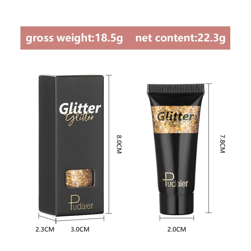 Body Glitter Gel Nail Hair Face Flash Eye Loose Sequins Cream Diamond Jewels Rhinestones Makeup Decoration Party Festival 1pc 6