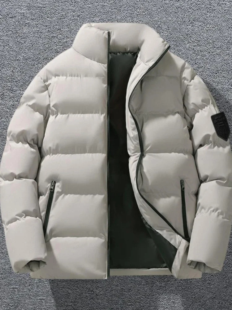 2023 New Arrival Winter Down Jackets Men Overcoat Fashion Thicken Warm Coats for Men Hooded Black Parka