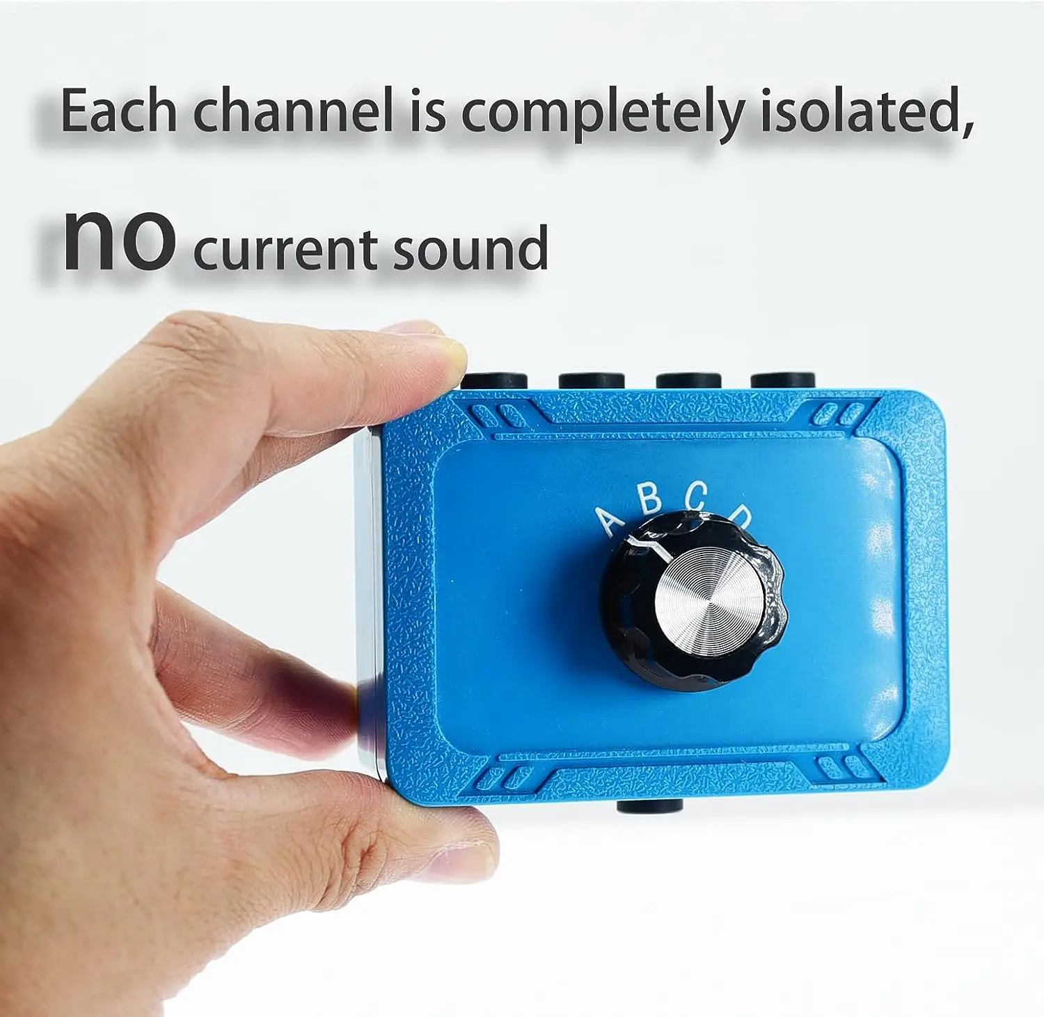 No External Power No Noise Audio selector 3.5 mm TRS Stereo 4 Way Channel Splitter switcher Box Switching Mini Jack