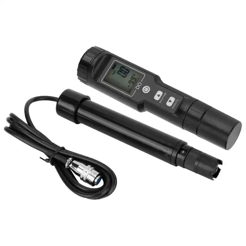 Digital Dissolved Oxygen Meter Detector Water Quality Tester with Temperature Detection e