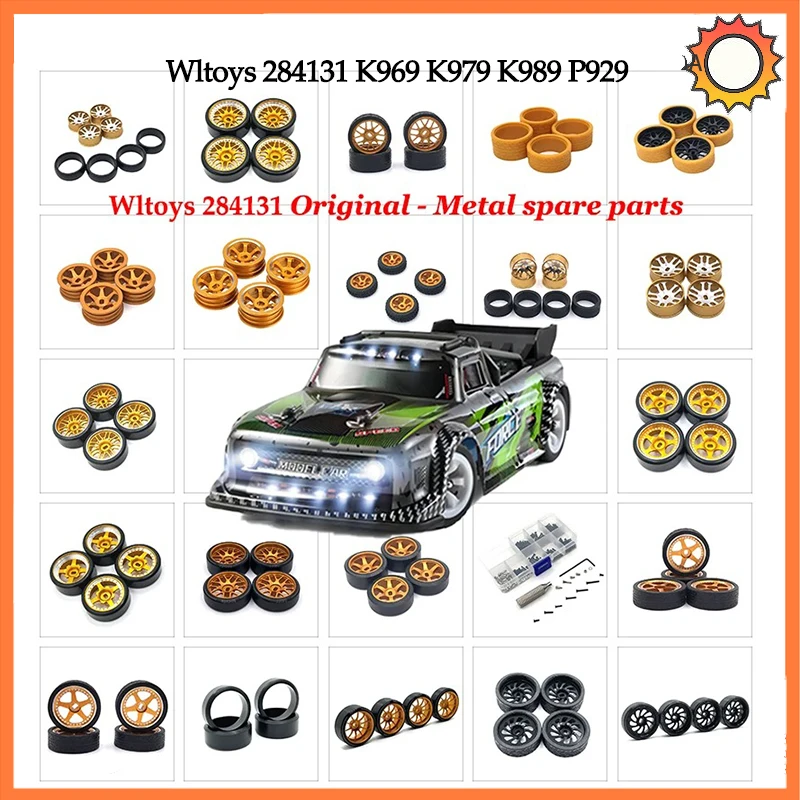 Replacement Rubber Wheel Tires 4PCSSET for 1/28 Wltoys 284131 K969 K979 K989 P929 RC Car Off-Road Buggy Truck Car Upgrade Parts