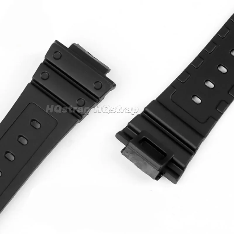 Waterproof Black Silicone Sport Strap - Universal Rubber Wristband