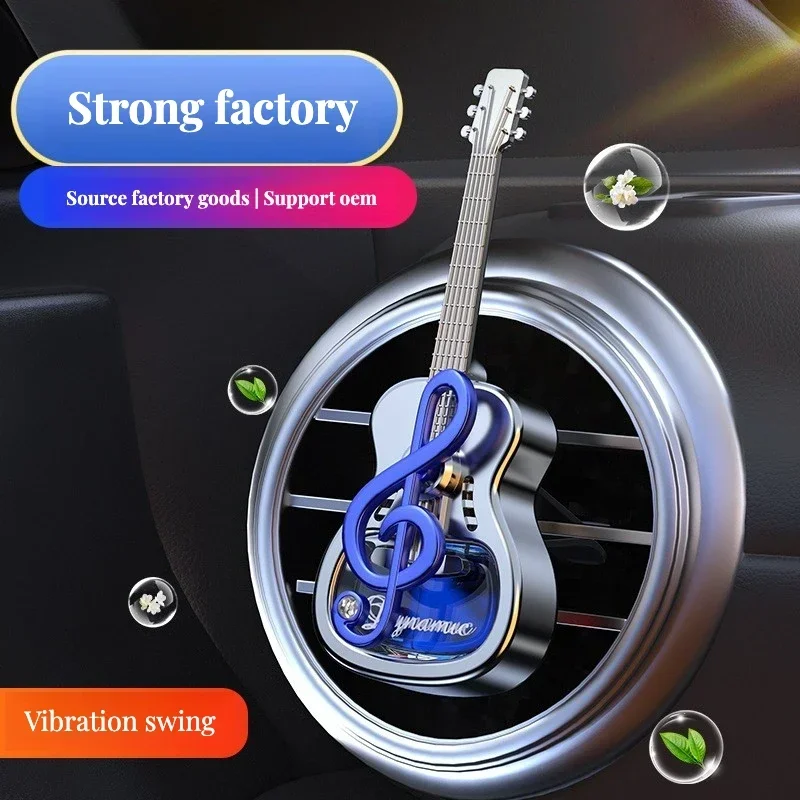 Creative Interior Decorations Guitar Styling Car Perfume Air Vent Fragrance Long-Lasting Air Freshener Car Accessories