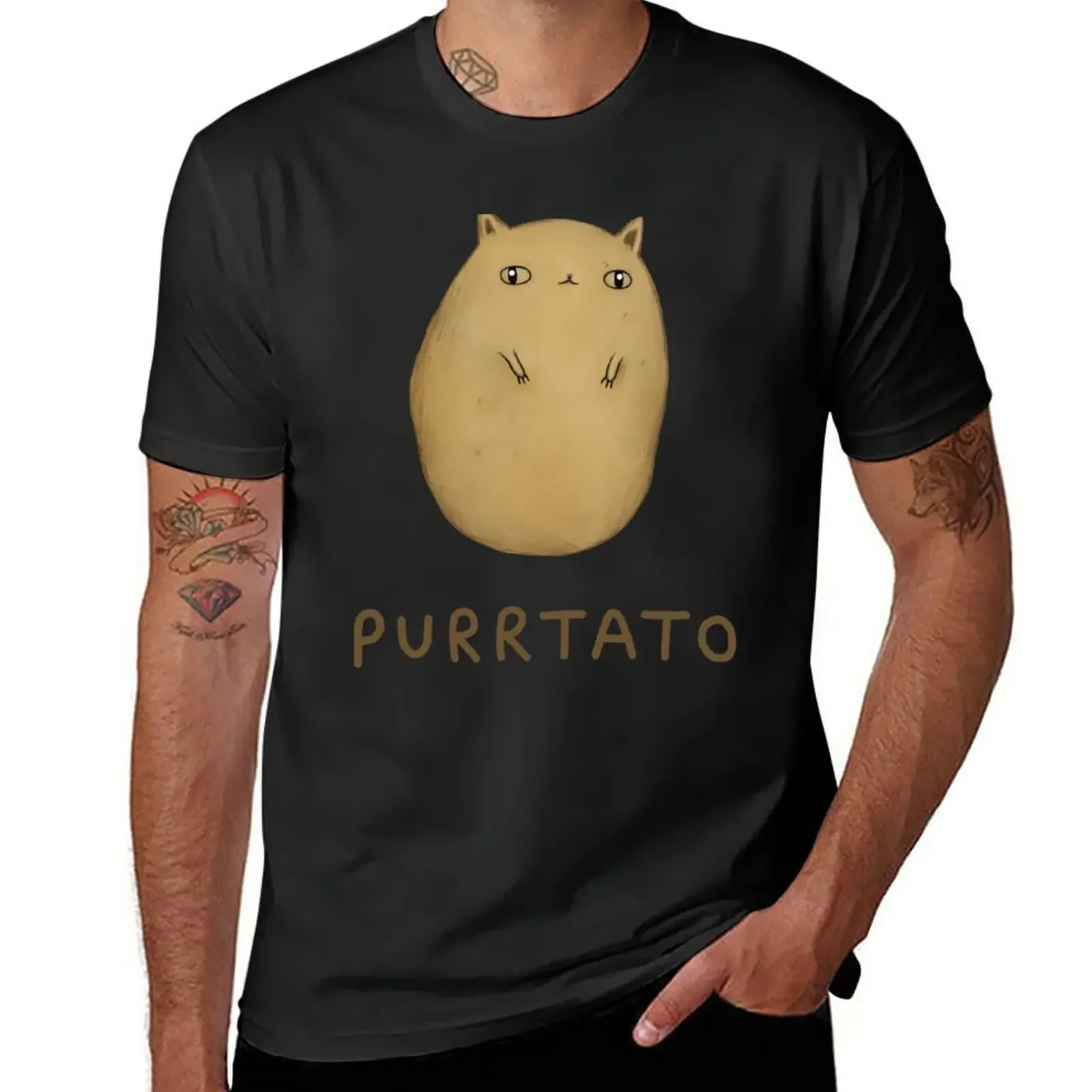 

Purrtato T-Shirt customs anime clothes mens t shirts