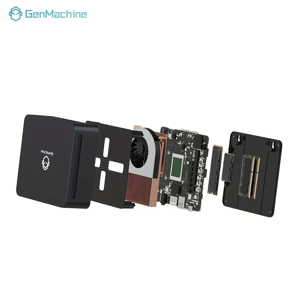 2025 GenMachine New Mini PC R7 5700U 4800H ES AMD Ryzen7