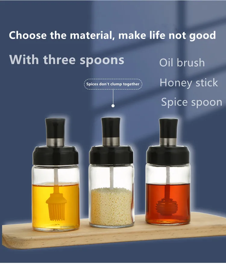 Honey Stick Bottle Kitchen Creative Household Moisture Proof Sealed Glass Jar