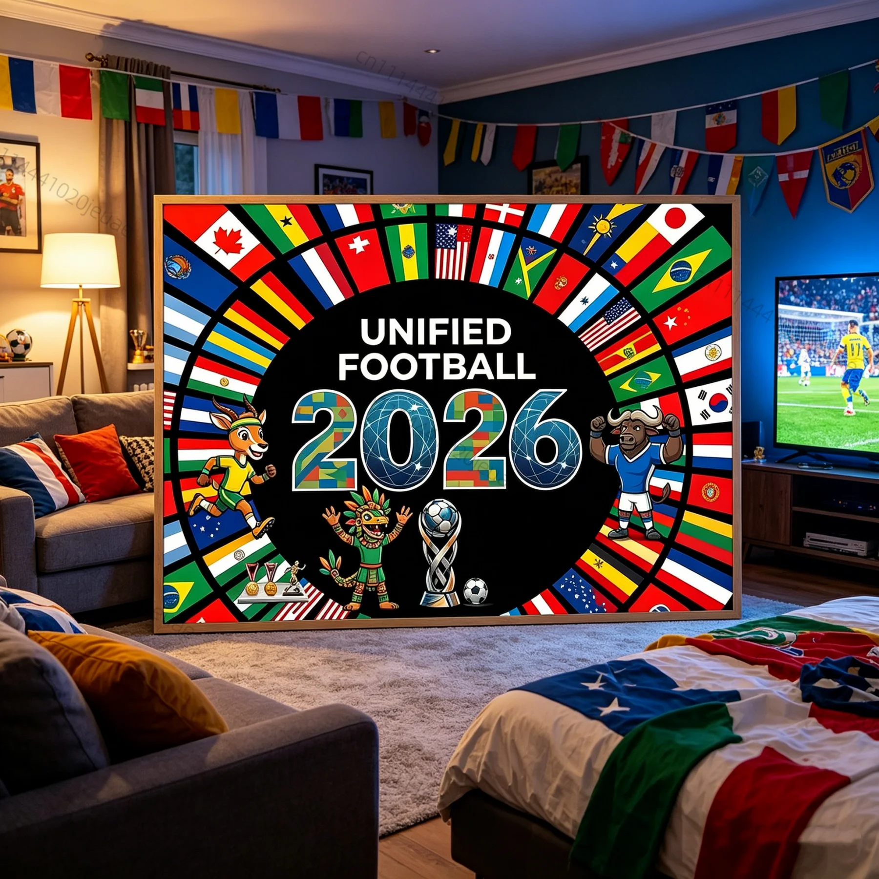 unique wall tapestries soccer cup 2026 flags tapestry world football event background cloth decor sport fans party banners decor Unique Wall Tapestries Soccer Cup 2026 Flags Tapestry World Football Event Background Cloth Decor Sport Fans Party Banners Decor 2
