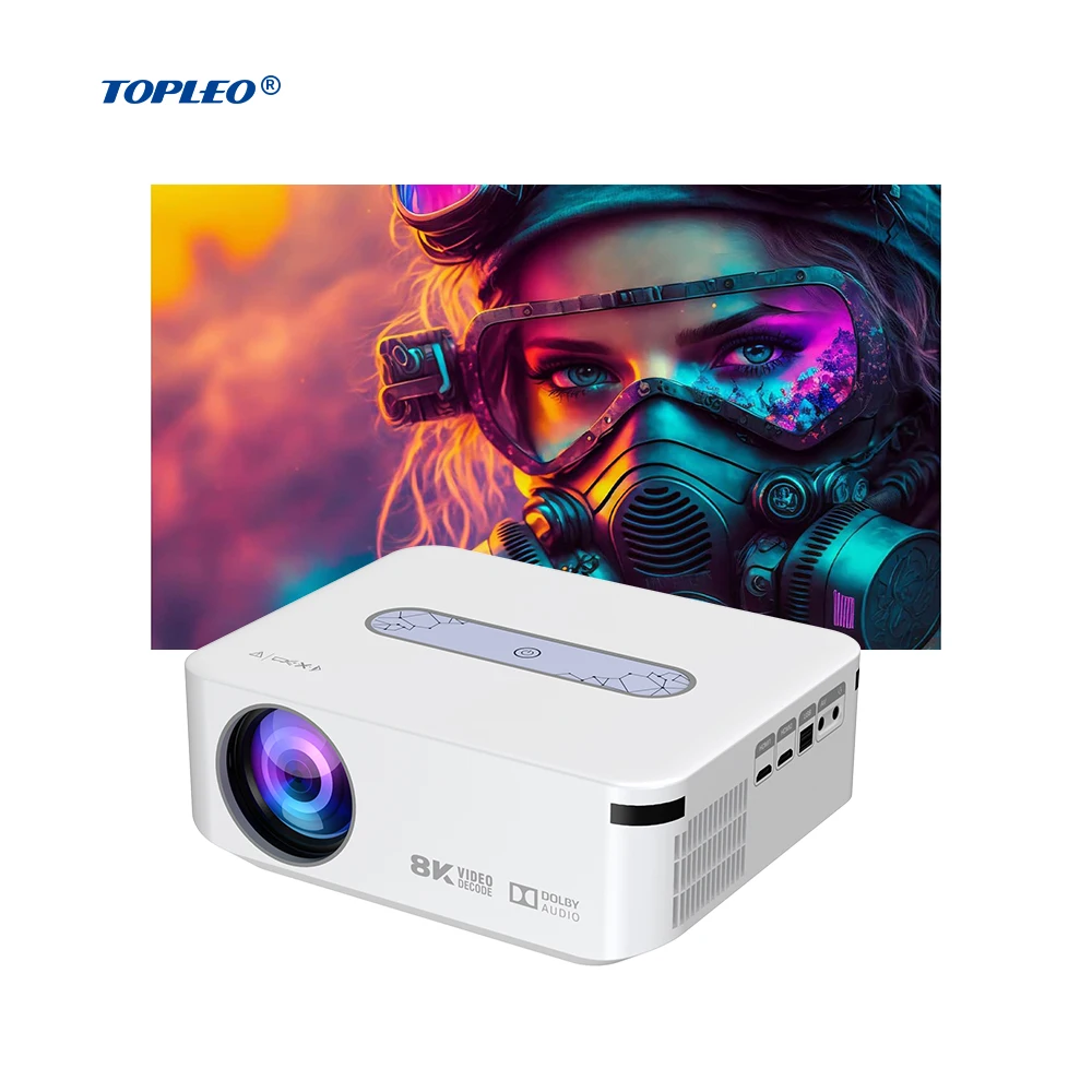 

Topleo projector X1 PRO outdoor smart 4k projector mobile video movie Support 4K decoding android home projector smart
