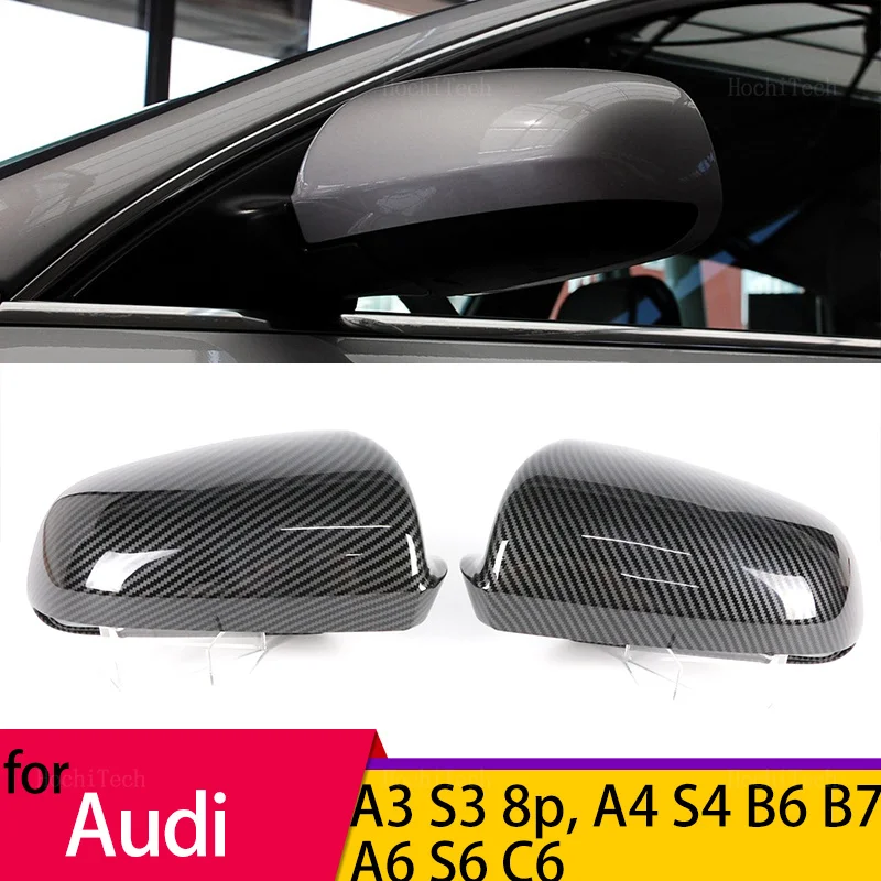 

Carbon Fiber Rearview Mirror Cap Wing Side Mirror Cover Fit For Audi A3 S3 8P 05-08, A4 S4 B6 B7 8E 8H 02-09, A6 S6 C6 4F