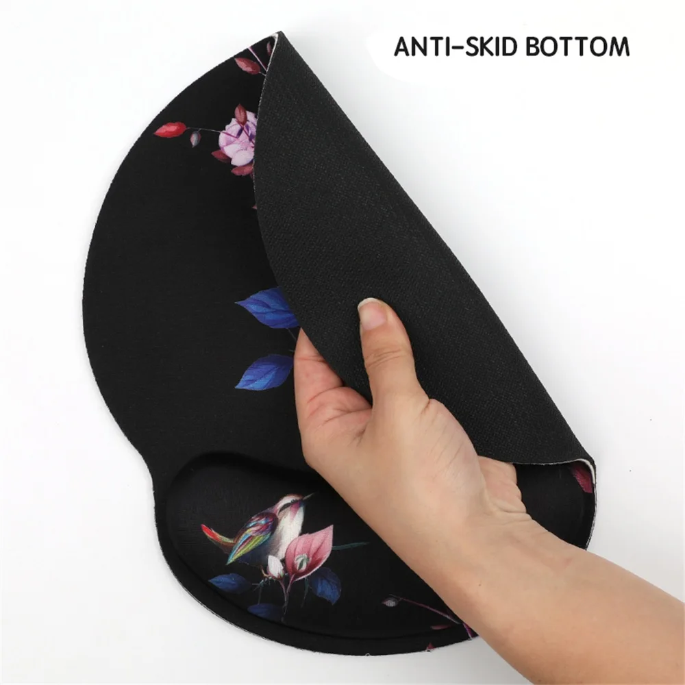 Almofada de Teclado Ergonômica de Espuma de Memória Mouse Pad Descanso de Pulso Coaster Antiderrapante Base de Borracha tipo Fácil Mármore - Imagem 5