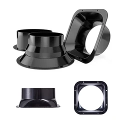 75-300mm ABS Flange Duct Fan Hose Connector Air Ventilation Adapter for Kitchen Hood Ventilator Pipe Connecting Exhaust Outlet