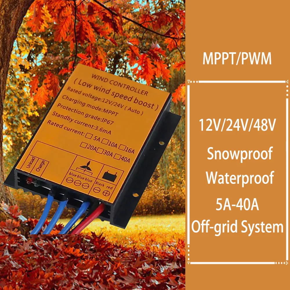 5000W Wind Controller 3000W Per Generatore Di Turbine Eoliche 12V 24V 48V Controller Caricabatterie Lifepo4 Batteria Sistema Off Grid
