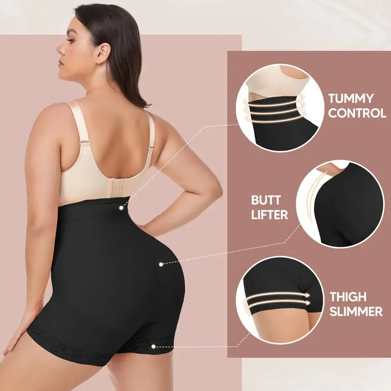 Faja Shorts Shapewear for Women Tummy Control Body Shaper Postpartum Boyshorts Butt Lifter Panties Thigh Slimmer Waist Trainer