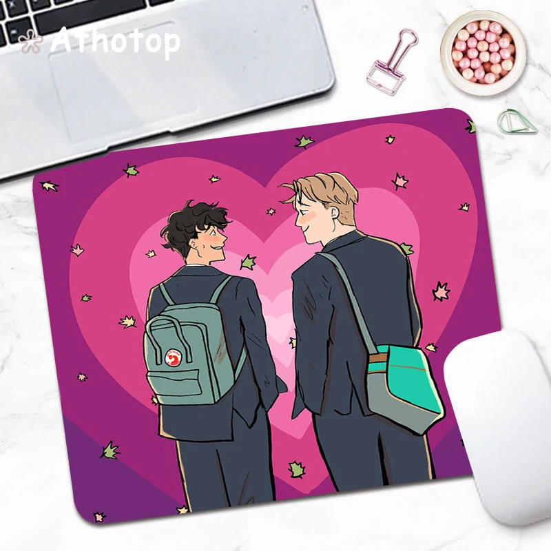 

Keyboard Gaming Mouse Pad TV Series Heartstopper Cute Small Mausepad Gamer Rug Mousepad Anime Mouse Mats Computer Desk Carpet