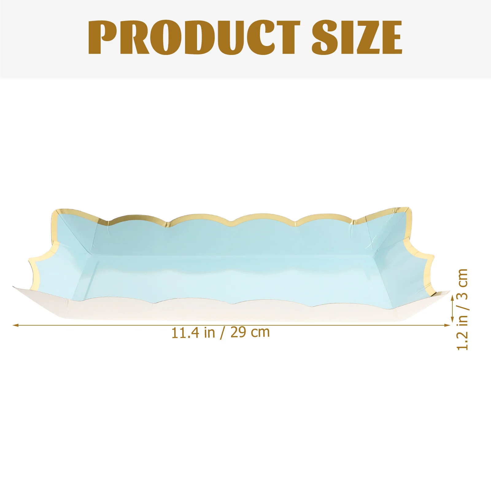 4pcs Rectangle Cardboard Serving Platters Dessert Trays Disposable Serving Trays and Platters Fruit Trays for Parties 4