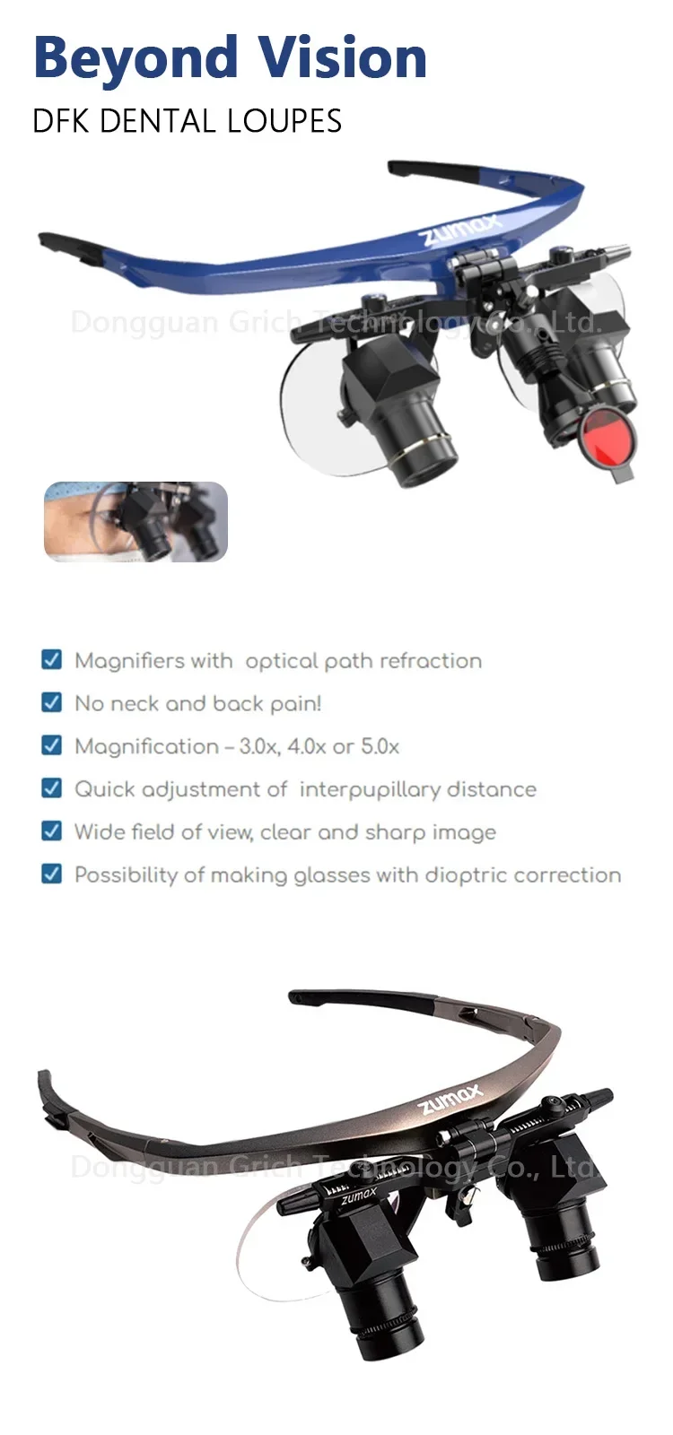 Zumax Loupe 歯科用ルーペ Amazon.co.jp: ZUMAX プロルーペ ロングフォーカス SLF 3.5倍