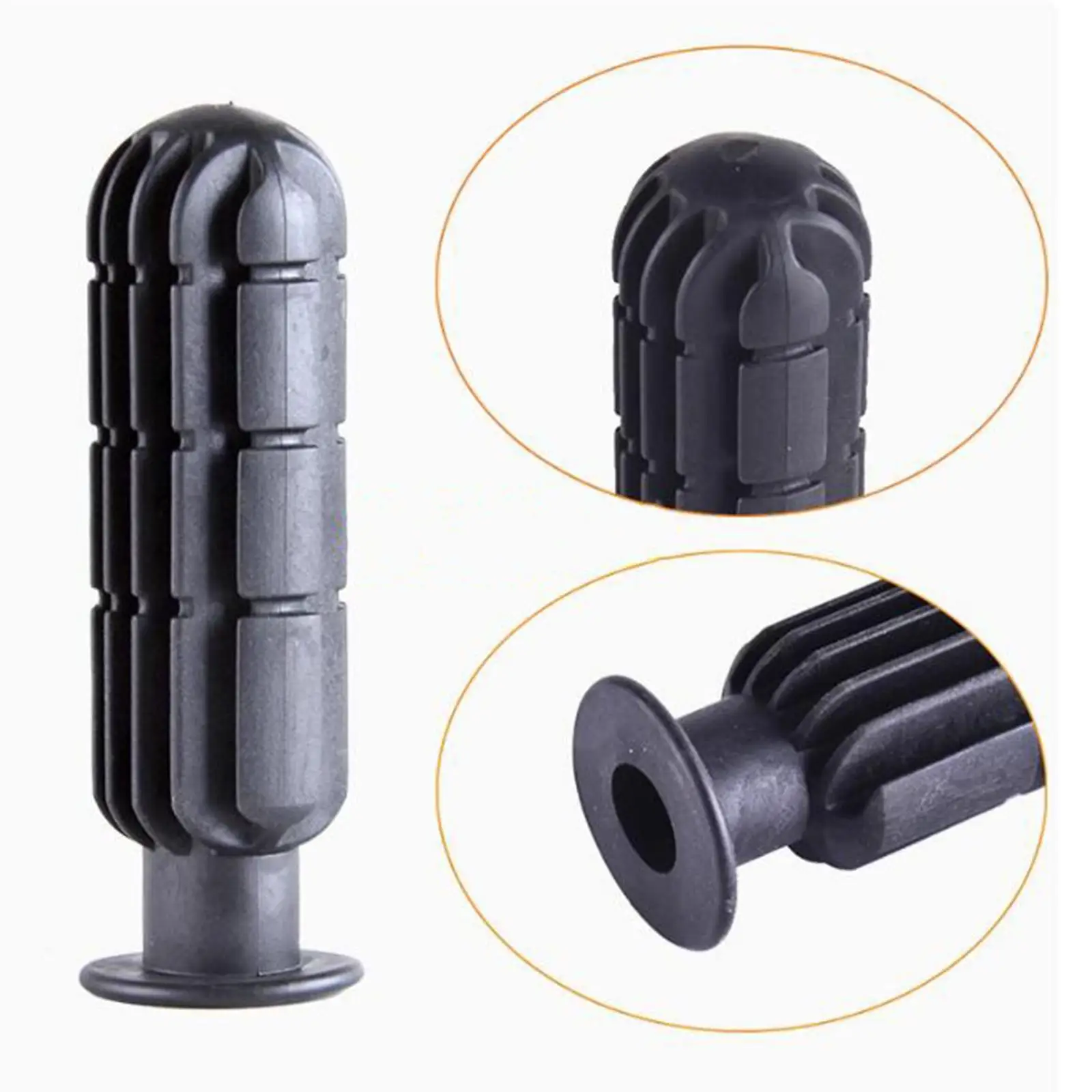 8 Pieces Foosball Handle Grips with 2 Small Footballs Practical Portable Accessories Parts Kids Replaceable with 8 End Plug