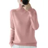 Women's Long Sleeved Knitted Sweater Standing Collar Autumn Winter Top Sweater Women Sweaters for Autumn Winter Women Clothing 1