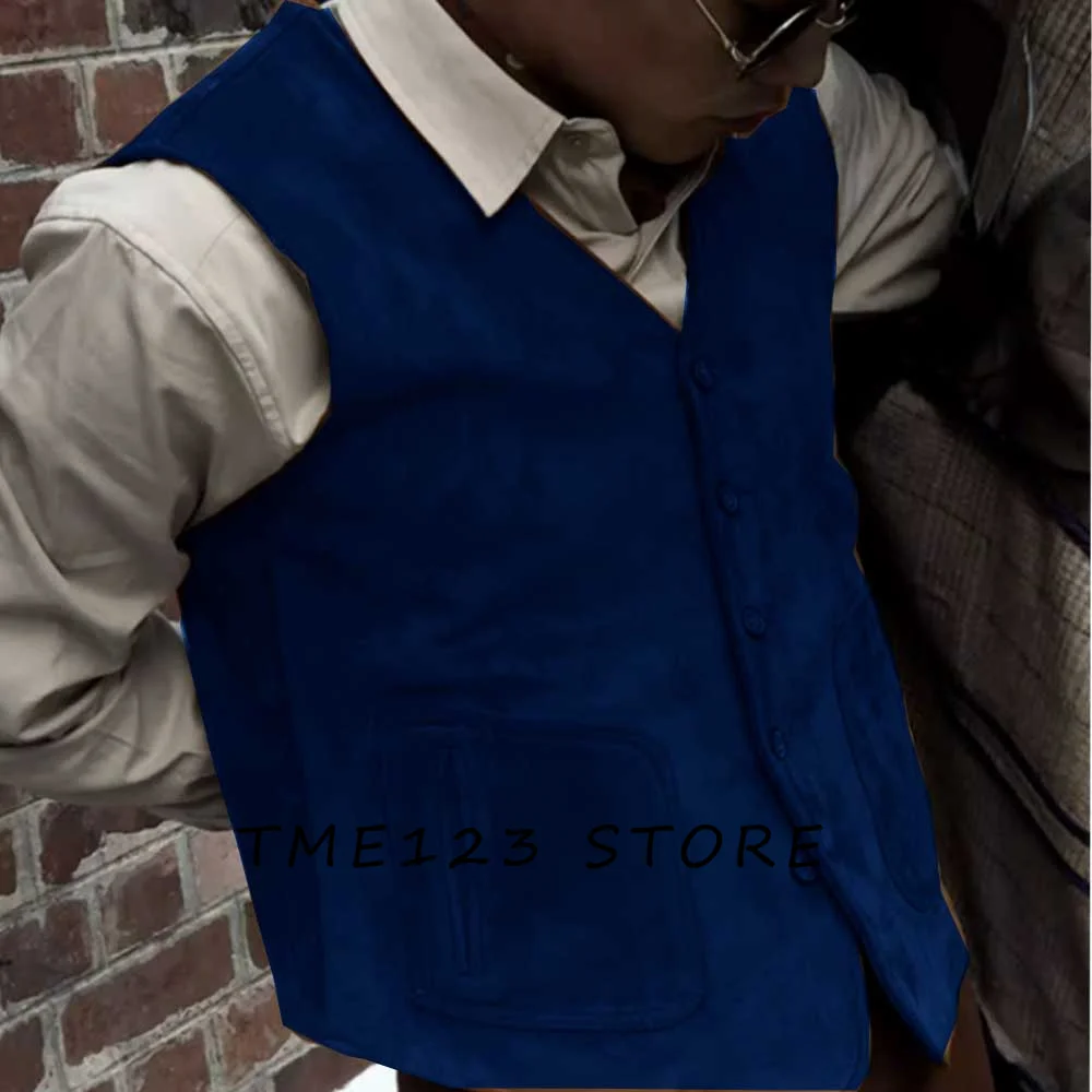 Men's Velveteen Casual Vest Suit Vest Man Steampunk Gothic Chaleco Vests for Women Men's Suits