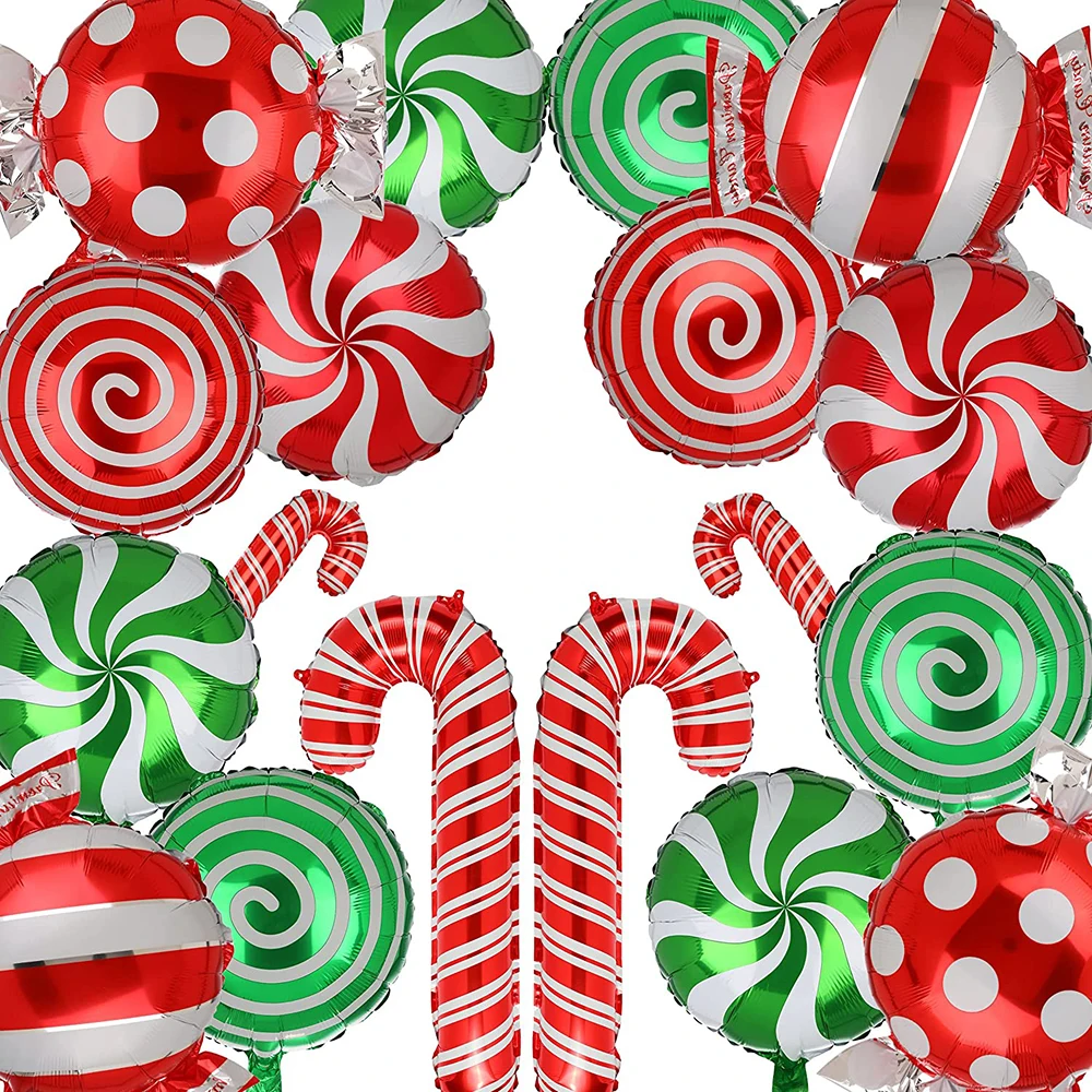 Candy Cane Christmas Decoration Mylar Party Decorations Foil Party