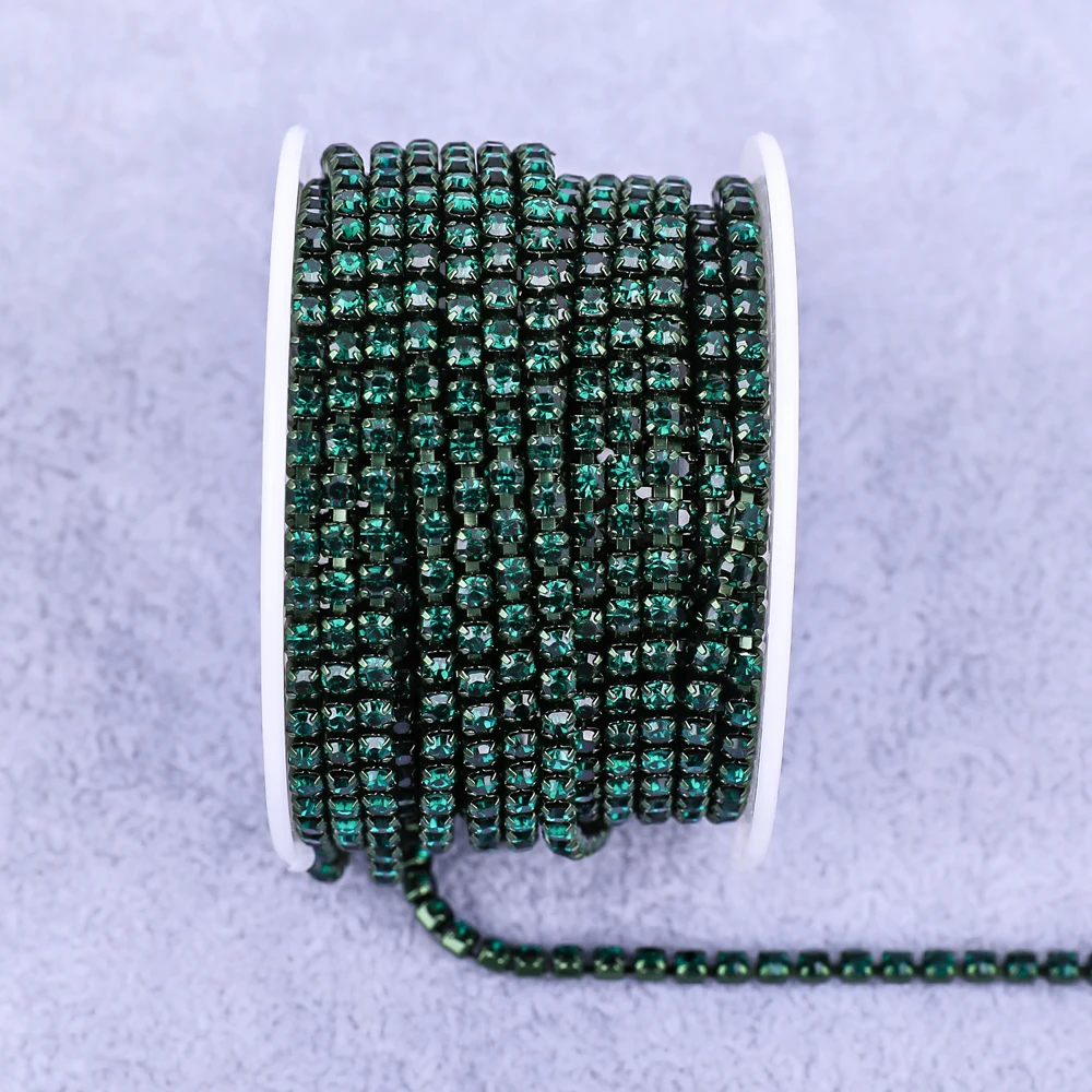 Radiant Gold Rhinestone Decorative Crystal Trim