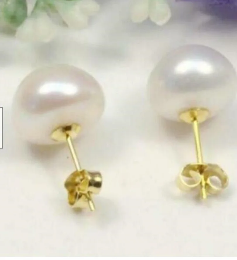 

AAA Akoya 8-9 мм белые серьги с маленьким жемчугом 14k