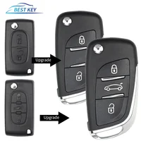 คีย์ที่ดีที่สุด 2/3 ปุ่ม CE0523 ดัดแปลงคีย์สําหรับ Citroen C2 C4 C5 Berlingo Xsara Picasso สําหรับ Peugeot 306 407 807 Partner VA2/HU83