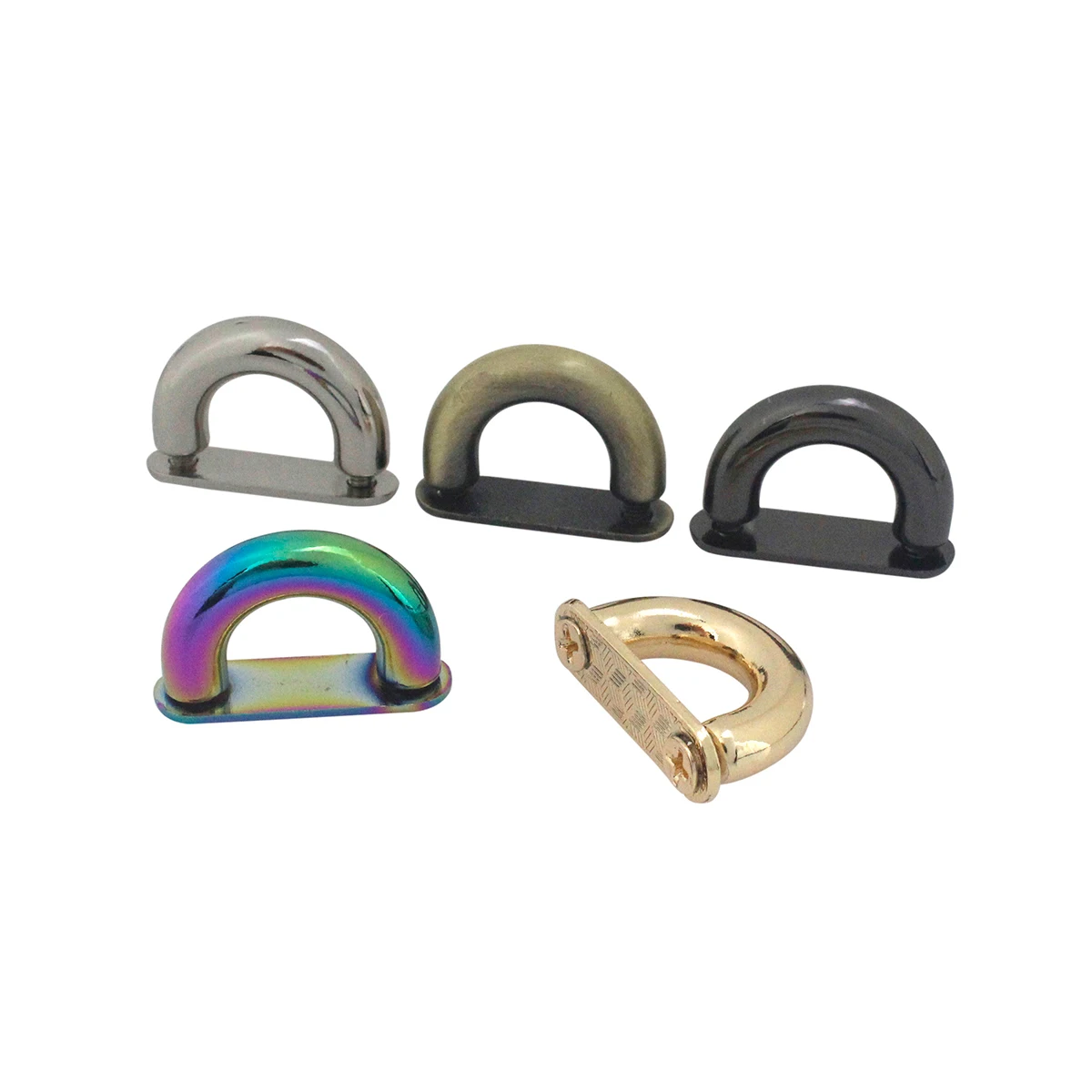 

Металлический D-образный соединитель для сумок, 2 шт., якорные пряжки, мост с винтами, крючки для сумок, ремни, ремни, кожаные ремесла