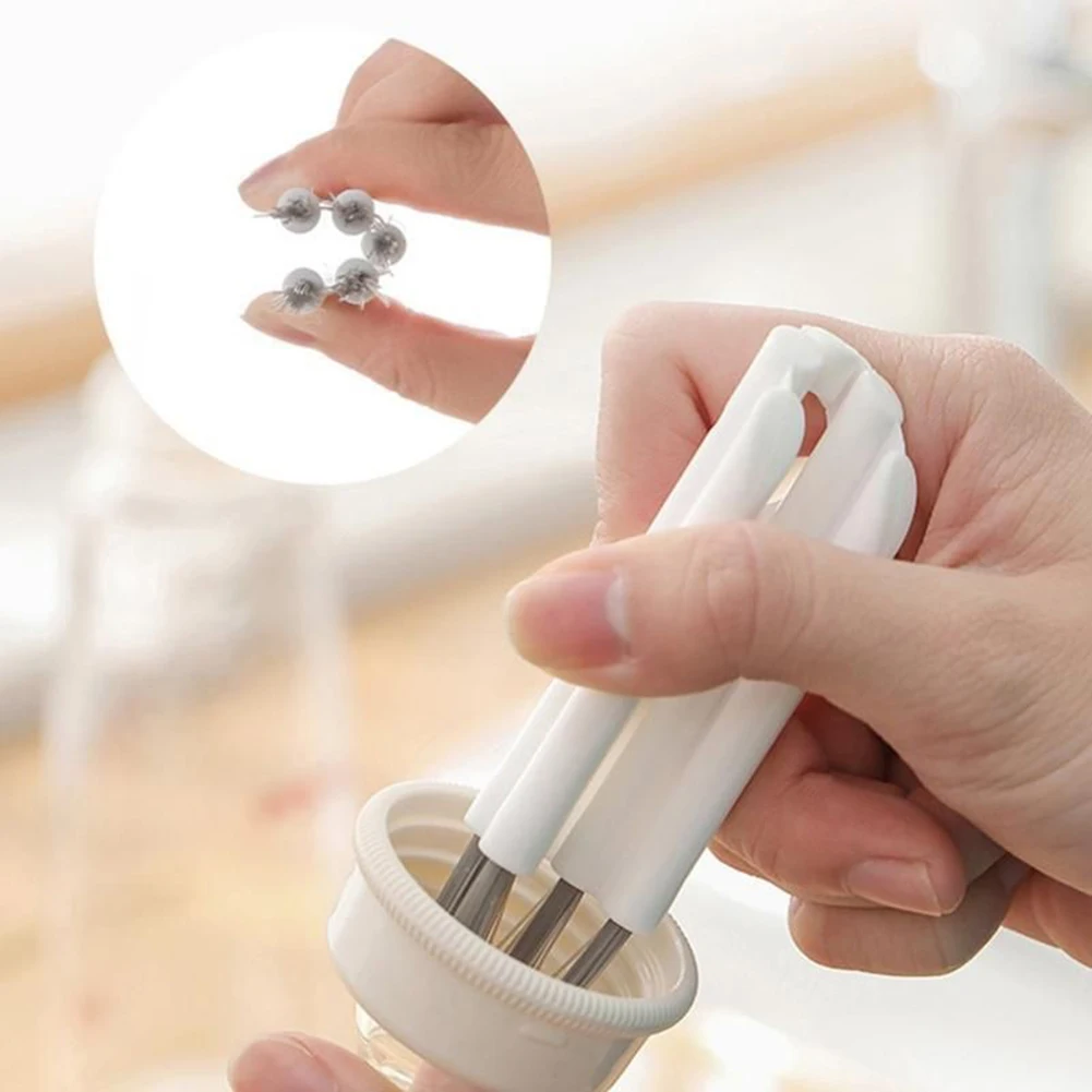 

1x Gaps Detail Brush White Multi-function Bottle Gap Cleaner Brushes For Cleaning Cups,bottles Home Kitchen Tool Supplies