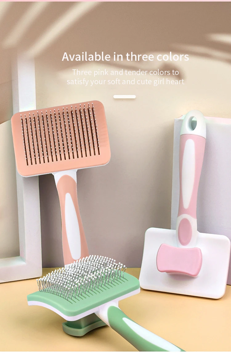 Title 7, Pet Hair Shedding Comb Dog Cat Brush Grooming L...