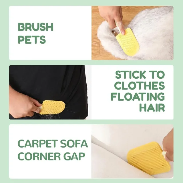 Cat Tongue Comb for Daily Grooming Convenient to Carry and Multifunctional Cat Comb Cat Grooming Brush for Removing Loose Hair 3