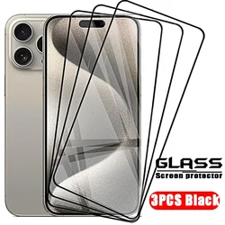 Premium Tempered Glass Screen Protector - 4 - Pack - 12 (3pcs Black)
