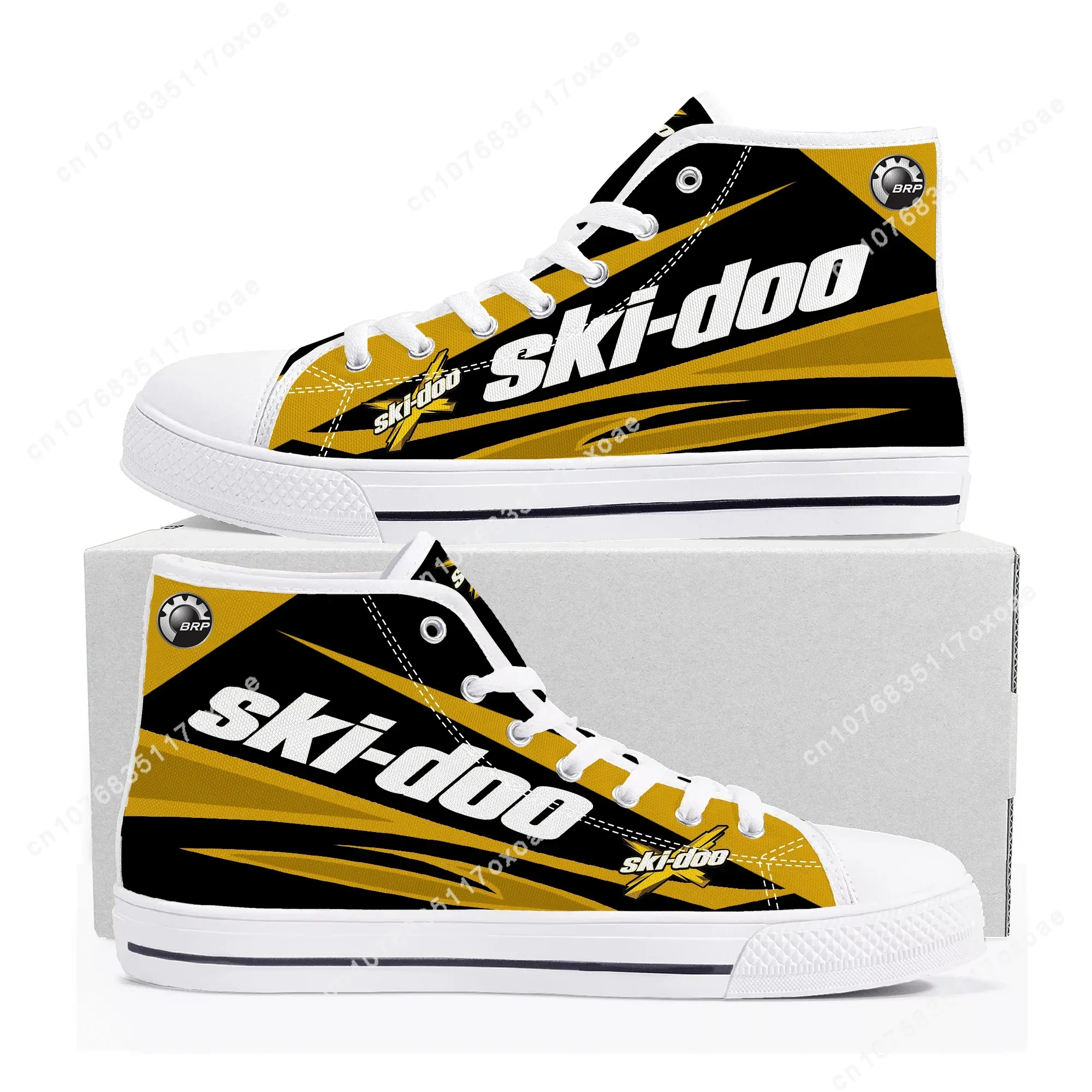 Ski-doo Shoes High Top Sneakers Mens Womens Teenager High Quality Spooky Lantern Pumpkin Canvas Sneaker Shoe Custom Shoes