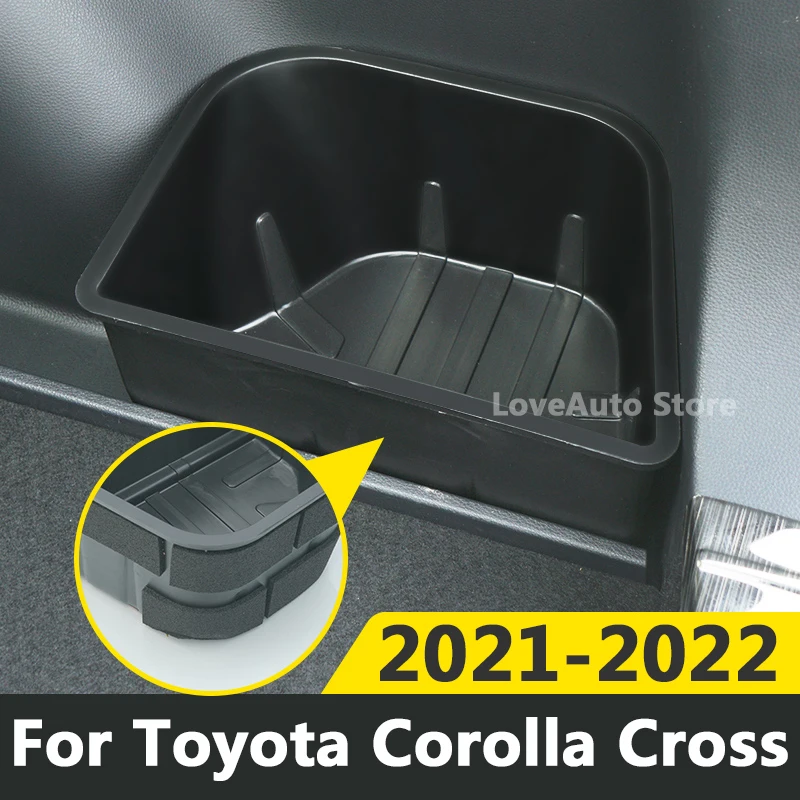 

For Toyota Corolla Cross XG10 2020 2021 2022 Car Rear Trunk Storage Box Container Interior Stowing Tidying Accessories Cover