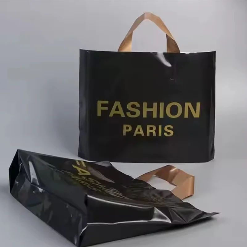 50Pcs Customized gift bags for birthday party wedding plastic bags candy gift boxes for clothes packaging bags for printing logo 5
