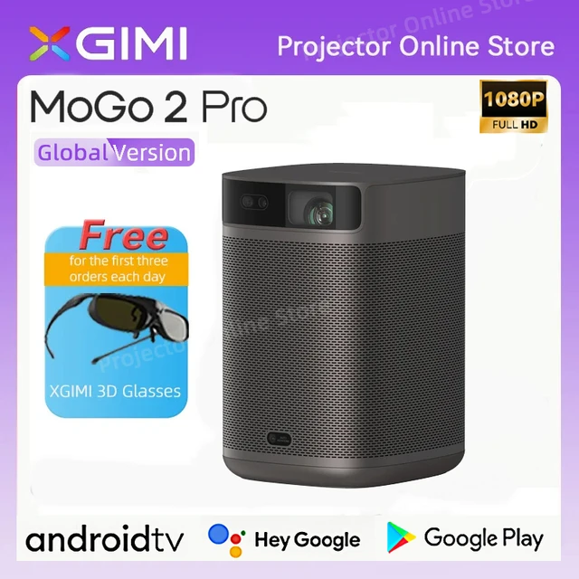 Xgimi Mogo 2 Pro Dci-p3 Fhd Android 103d Projectors Banks AliExpress 90% Dlp 2+16gb 400 Supported Supported - Power 11.0 - Hdr Tv Isolumens Projector