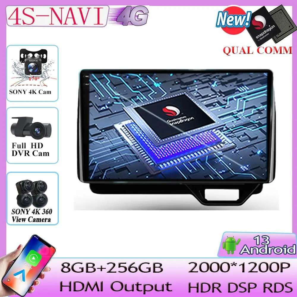 

Qualcomm Android 13 For Honda N-BOX II 2 JF3/4 2017 - 2021 Car Radio Stereo head unit Multimedia Player Navigation NO 2din DVD