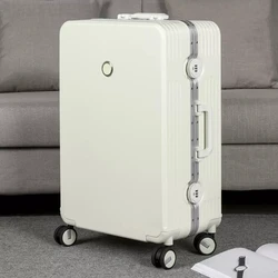 High Quality Colorful Sleek Minimalist 20/22/24/26/28 Inch Size Aluminum Frame Rolling Luggage Spinner Brand Travel Suitcase