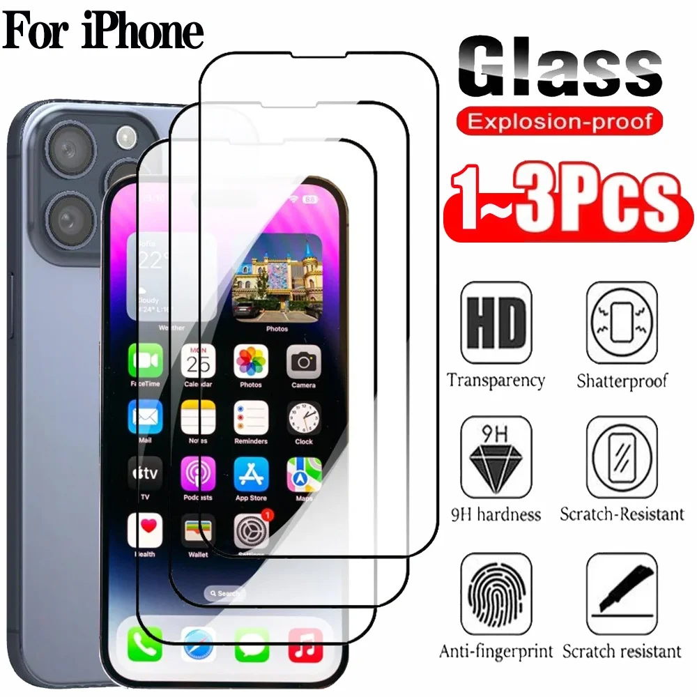 Premium Anti-Scratch Tempered Glass Screen Protector – 1 to 3 Pack Protective Front Film