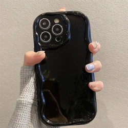 Wave Pattern Solid Color Phone Case Cover - A36 5G (1)