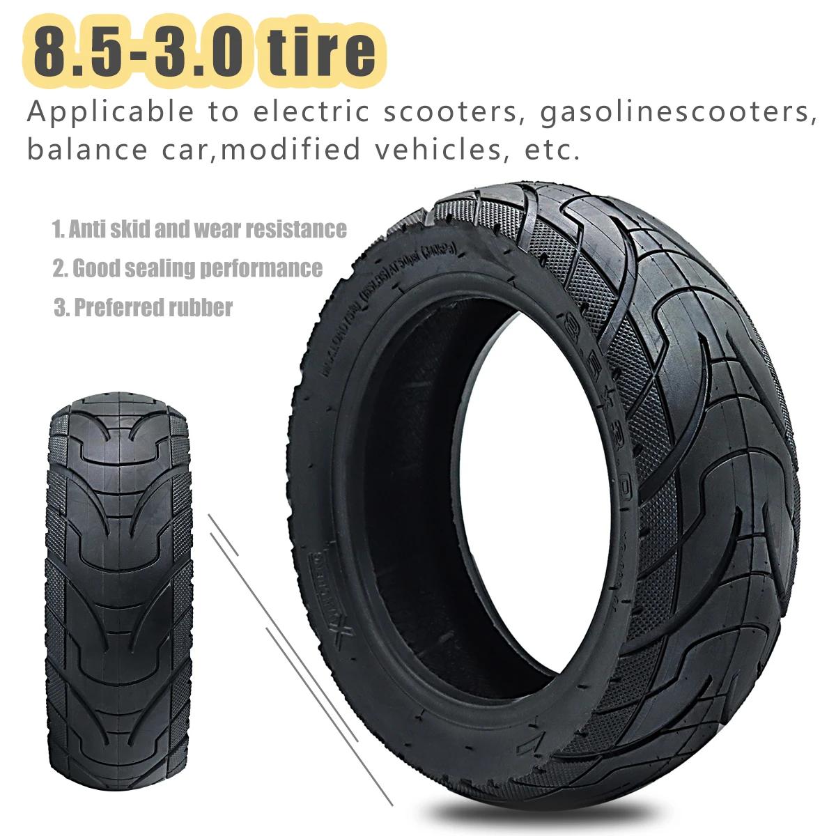 8.5x3.0 Pneumatic Tire and Inner Tube for Electric Scooter VSETT Zero  PRO 8.5 Inches 1/2X3.0 Inflatable Tyre AliExpress